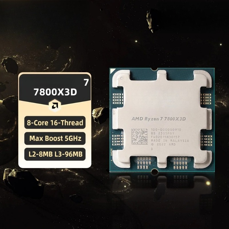 AMD Ryzen 7 7800X3D Desktop CP - Amd Cpu Ryzen 7 recension och pris