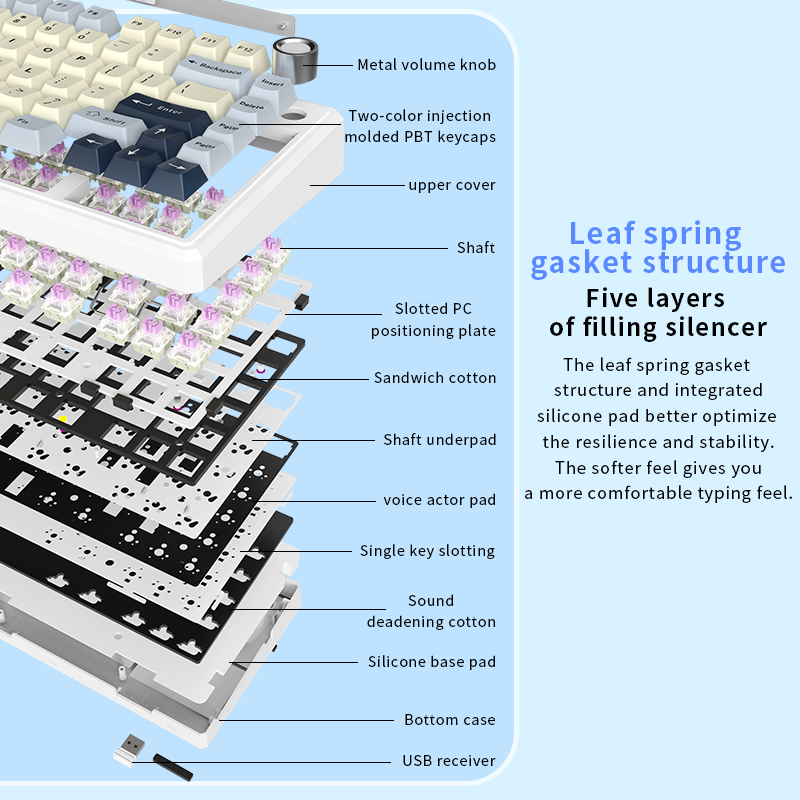LDON LX83 Wireless Mechanical  - Gaming Keyboard Hot Swappable recension och pris
