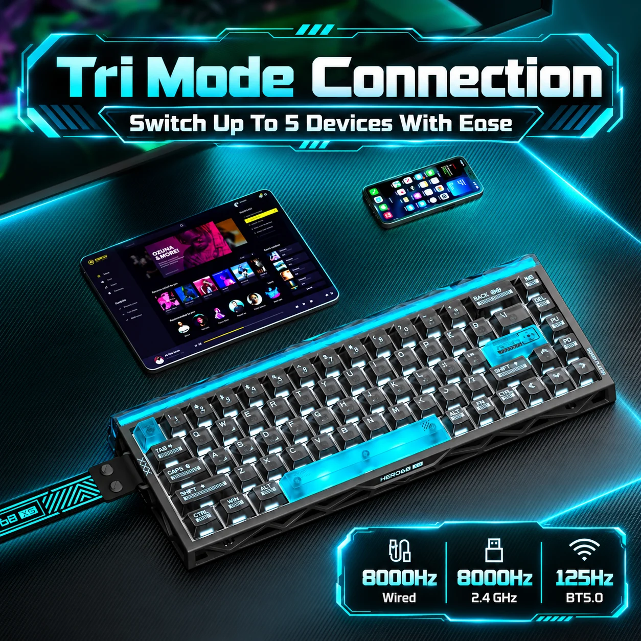 AULA Hero68 XS Hall Effect Gam - Gaming Keyboard Nearby recension och pris