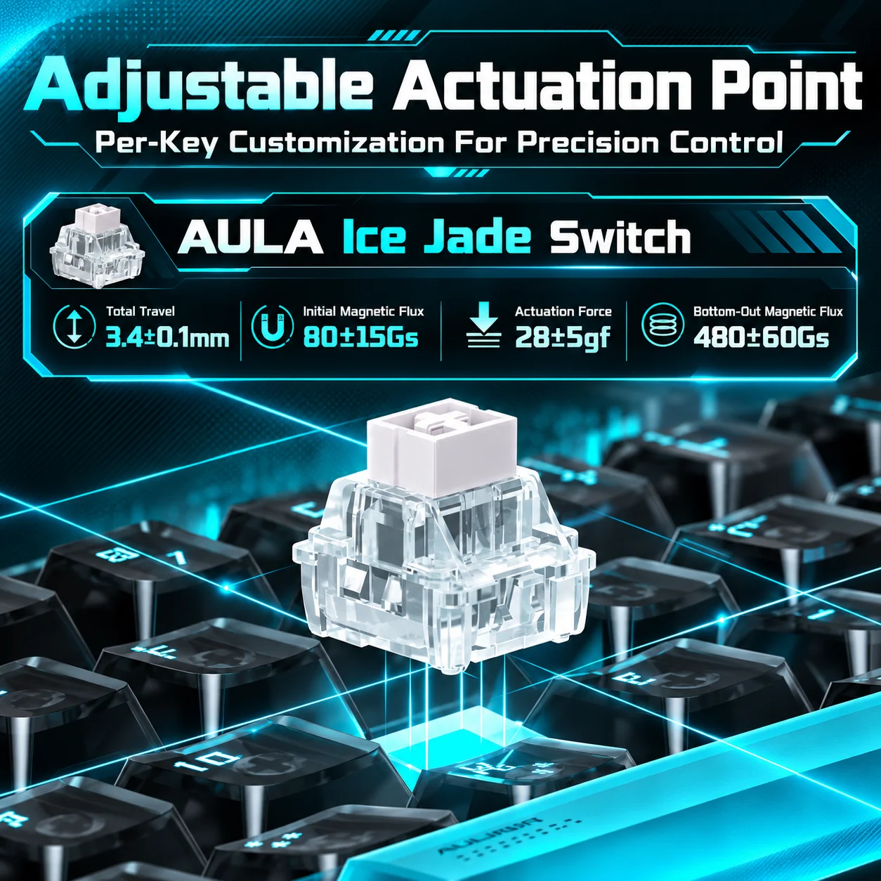 AULA Hero68 XS Hall Effect Gam - Gaming Keyboard Nearby recension och pris