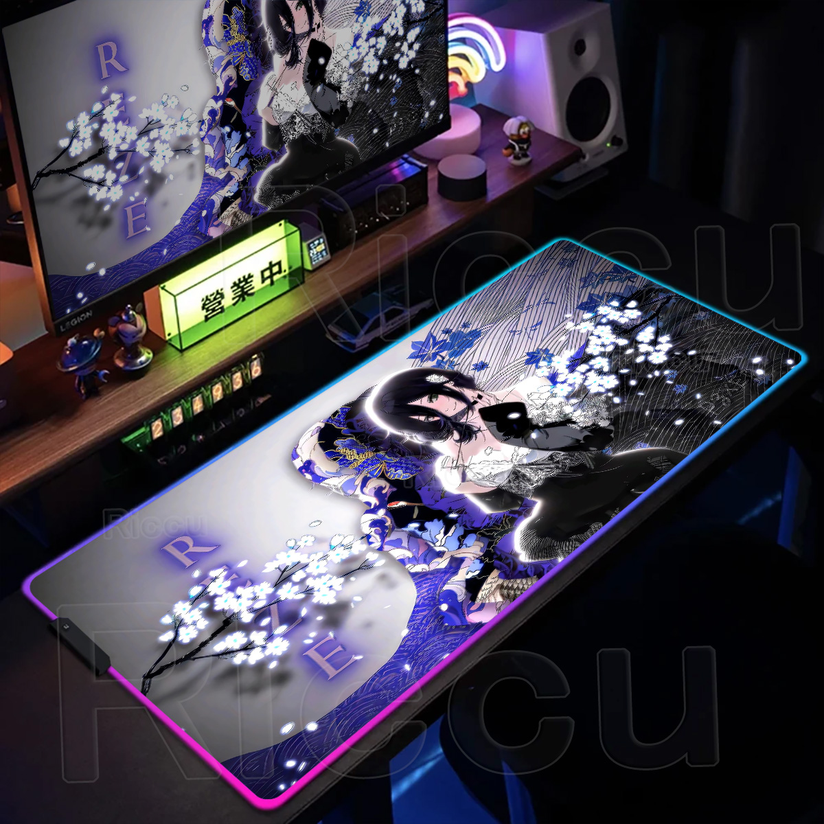 RGB Chainsaw Man Large Mouse P - Gaming Keyboard No Rgb recension och pris