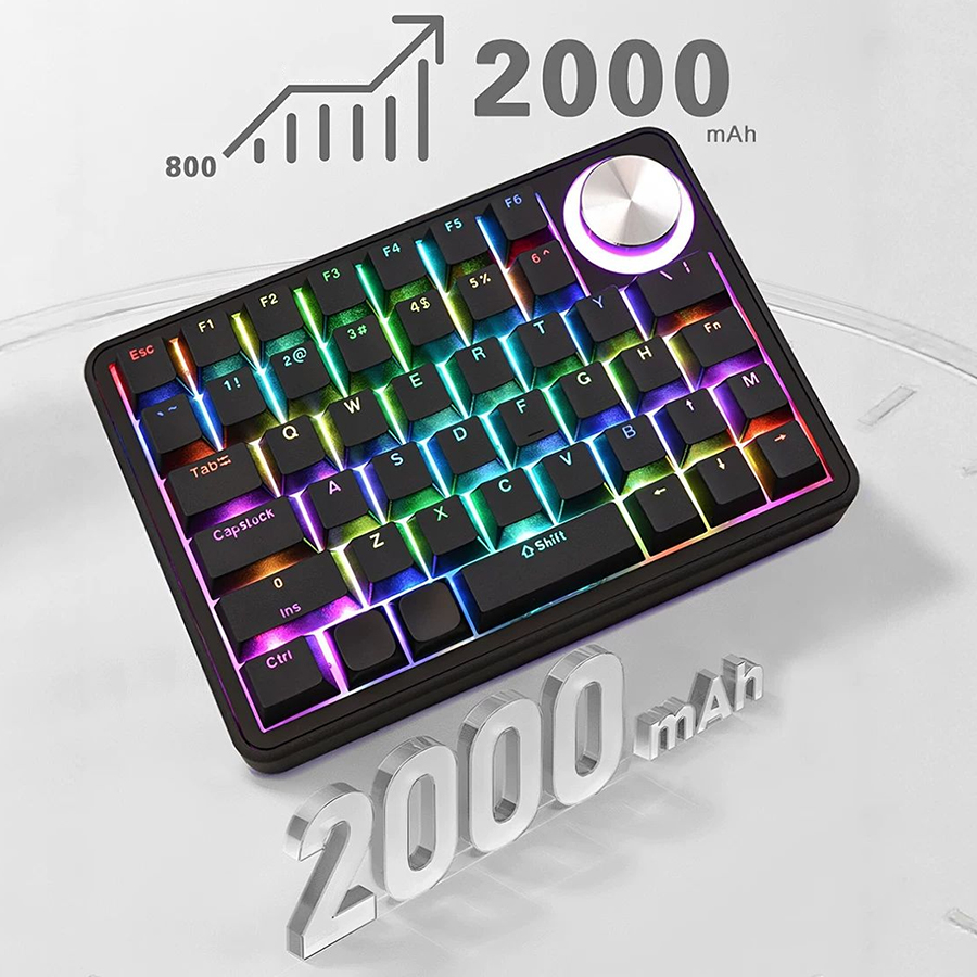 Wireless Macro Keyboard 3 Mode - Gaming Keyboard Mini recension och pris