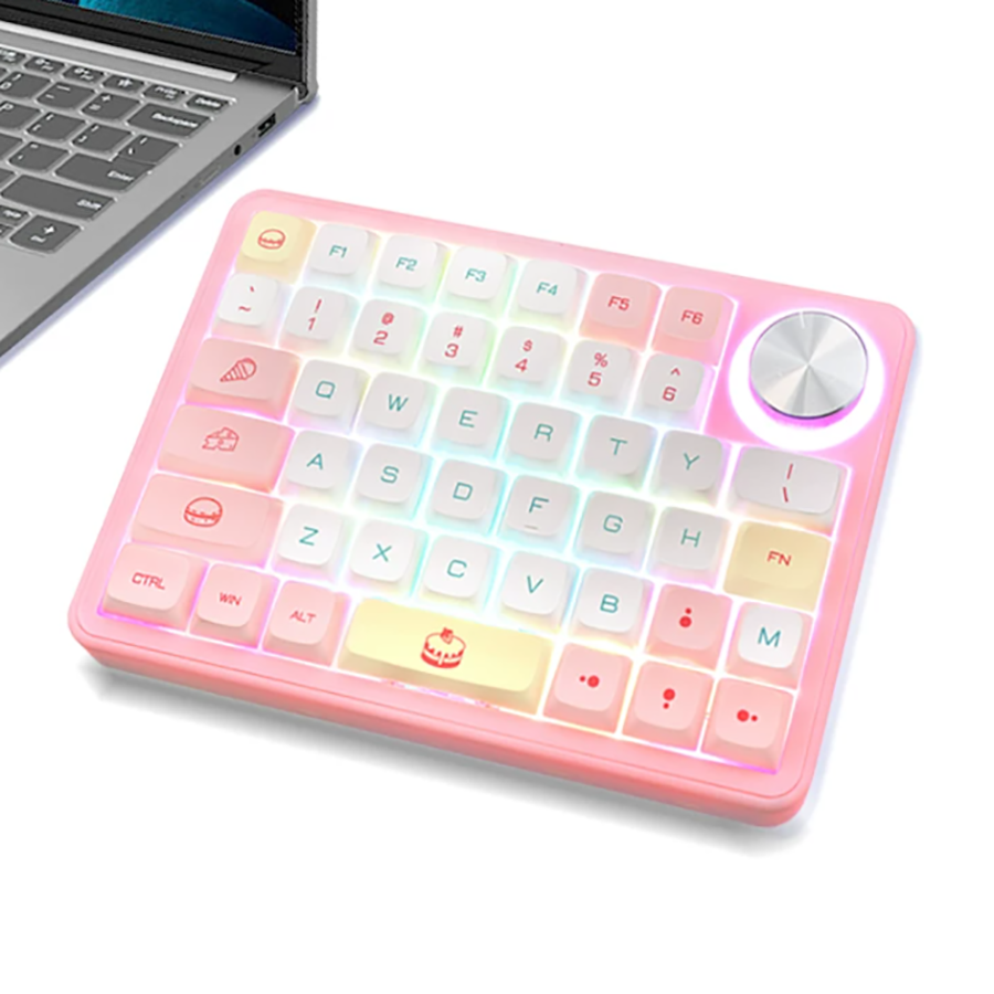 Wireless Macro Keyboard 3 Mode - Gaming Keyboard Mini recension och pris