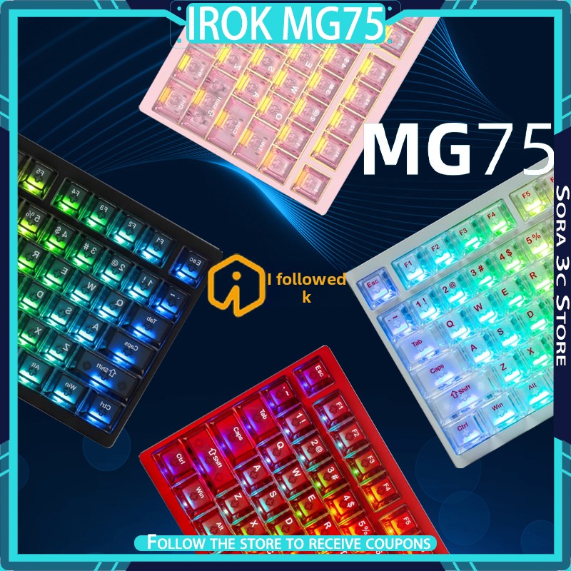 IROK MG75 PRO Mechanical Keybo - Gaming Keyboard Hot Swappable recension och pris