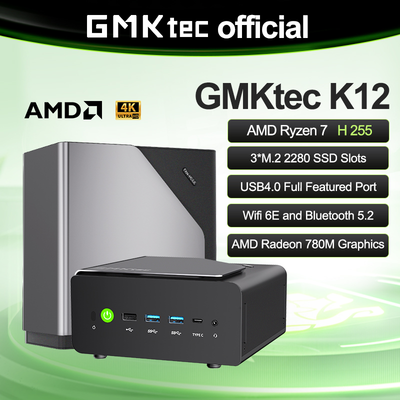 GMKtec K12 Mini PC AMD Ryzen™  - Amd Cpu Ryzen 7 recension och pris